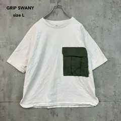 GRIP SWANY グリップスワニー L GEAR POCKET TEE 4.0 ギア ポケット Tシャツ クルーネック カットソー 半袖 GSC-55 ホワイト 白  コットン ナイロン キャンプ アウトドア ★ ■◇のサムネイル