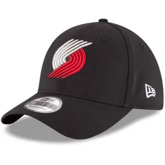 ニューエラ レディース アクセサリー 帽子 ブレザー Mens New Era Black Portland Trail Blazers Team Classic 39THIRTY Flex Hatrblack ブラック