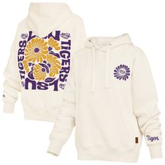 프레스 박스 레이디스 탑스 티셔츠 파커 Womens Pressbox Cream LSU Tigers Elena Janise Hoodie Lsu Beige 베이지