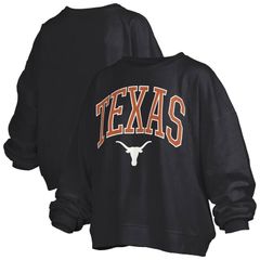 프레스 박스 레이디스 탑스 티셔츠 플러스 사이즈 스웨트 Womens Pressbox Black Texas Longhorns Plusize Nelson Janise Swe