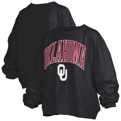 프레스 박스 레이디스 탑스 티셔츠 플러스 사이즈 스웨트 Womens Pressbox Black Oklahoma Sooners Plusize Nelson Janise Sw