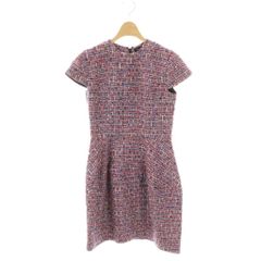 YOKOCHAN ツイードワンピース ヨーコチャン 日本製 ホワイト 36 - メルカリ