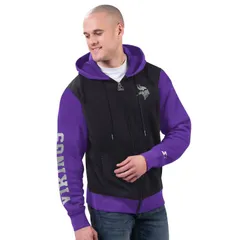 スターター レディース アウター ジャケット・ブルゾン パーカー Menstarter BlackPurple Minnesota Vikings Thursday Night Gridiron Fuのサムネイル