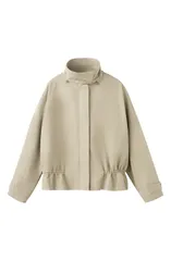マンゴ レディース アウター ジャケット・ブルゾン ハイネック パーカー MANGO High Neck Oversize Parka with Removable Hood Khaki カーキのサムネイル
