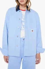 マザー レディース アウター ジャケット・ブルゾン MOTHER The Frontline Twill Chore Jacket Horseplay Vista Blue ブルーのサムネイル