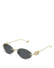 ヴァレンティノ レディース アクセサリー サングラス・アイウェア Valentino Garavani Valentinoval Sunglasses 53mm Gold ゴールドのサムネイル