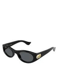 ヴァレンティノ レディース アクセサリー サングラス・アイウェア Valentino Garavani Valentinoval Sunglasses 52mm Black ブラックのサムネイル