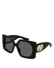 ヴァレンティノ レディース アクセサリー サングラス・アイウェア Valentino Garavani Valentino Square Sunglasses 55mm Black ブラックのサムネイル