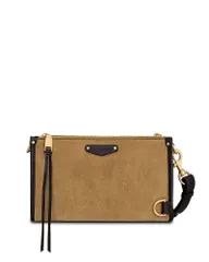 レベッカミンコフ レディース アクセサリー 財布 スエード Rebecca Minkoff Mab Small Suede Wallet Crossbody ChestnutFondantのサムネイル