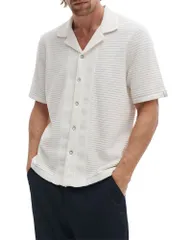 ラグアンドボーン メンズ トップス シャツ rag bone Zuma Ottoman Camp Shirt Chalk チョークのサムネイル
