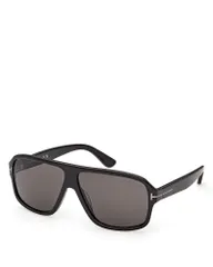 トム・フォード レディース アクセサリー サングラス・アイウェア Tom Ford Navigator Sunglasses 63mm shiny blacksmoke ブラックのサムネイル