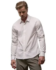 ジェームス パース メンズ トップス シャツ James Perse Matte Stretch Poplin Dresshirt White ホワイトのサムネイル