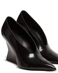 バルマン レディース シューズ パンプス Balmain Womenshiny Wedge Pumps Black ブラックのサムネイル