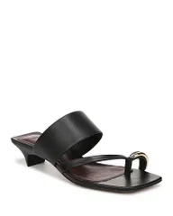 ヴィンス レディース シューズ サンダル Vince Womenstacy Sandals Black Leather ブラックのサムネイル