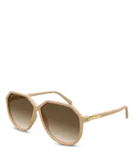 ヴァレンティノ レディース アクセサリー サングラス・アイウェア Valentino Garavani Valentino Geometric Sunglasses 61mm Nudeのサムネイル