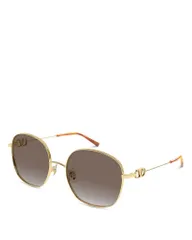 ヴァレンティノ レディース アクセサリー サングラス・アイウェア Valentino Garavani Valentino Square Sunglasses 57mm Gold ゴールドのサムネイル