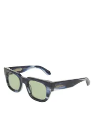 フェラガモ レディース アクセサリー サングラス・アイウェア FERRAGAMO Chunky Square Sunglasses 49mm Blue Horn ブルーのサムネイル