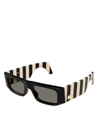 ヴァレンティノ レディース アクセサリー サングラス・アイウェア Valentino Garavani Valentino Rectangular Sunglasses 52mm Black ブラックのサムネイル