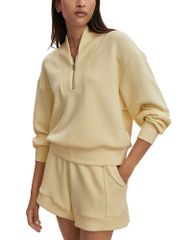 버레이 레이디스 아우터 파커 스웨트 하프 Zip 셔츠 Varley Davidson Half Zip Sweatshirt Anise Flow