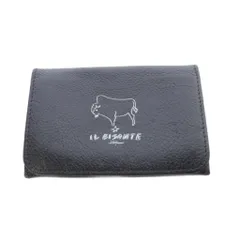 イルビゾンテ IL BISONTE 山口一郎 カードケース 名刺入れ 黒