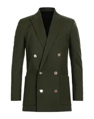 バルマン メンズ アウター ジャケット・ブルゾン テーラードジャケット BALMAIN Military Green グリーンのサムネイル