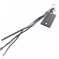SAINT LAURENT レザータッセルチャーム ブラック - メルカリ