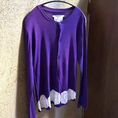 LIMI Feu カーディガン 裾デザイン 染め仕立て  ラウンドネックのサムネイル