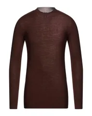 リックオウエンス メンズ アウター ニット・セータートルネック RICK OWENS Chocolate Brown ブラウンのサムネイル
