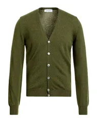 グランサッソ メンズ アウター カーディガン GRAN SASSO Military Green グリーンのサムネイル