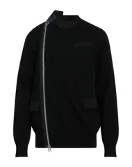 サカイ メンズ アウター カーディガン ファスナー付きニット SACAI Black ブラックのサムネイル
