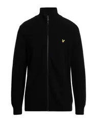 ライルアンドスコット メンズ アウター カーディガン LYLE SCOTT Black ブラックのサムネイル