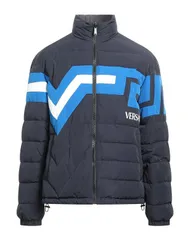ヴェルサーチ メンズ アウター ジャケット・ブルゾン パファージャケット VERSACE Navy ネイビーのサムネイル