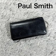 Paul Smith ポールスミス 4連 キーケース キーリング付き レザー ブラック