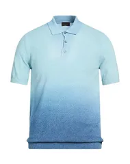 ロベルトコリーナ メンズ トップス ポロシャツ ROBERTO COLLINA Light Blue ブルーのサムネイル