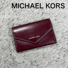 MICHAEL KORS マイケルコース 名刺入れ カードケース レザー ボルドーのサムネイル