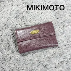 MIKIMOTO ミキモト 4連 キーケース レザー ゴールドプレートロゴのサムネイル