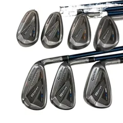 【中古】 テーラーメイド SIM2 MAX  8S アイアンセット IR TENSEI BLUE TM60(SIM2 IR) (フレックスR) メンズ 男性用 右利き 右用 Cランク ゴルフクラブのサムネイル