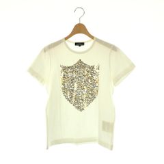 트리콤 갸르손 tricot COMME des GARCONS AD2011 스팽글 장식 T셔츠 컷소우 S 화이트 /CX ■OS