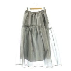Ballsey ボールジィ シフォンチュール ギャザーレイヤードスカート