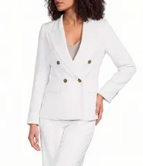 マレーラ レディース アウター コート ブレザー Marella Mllcharme Double Breasted Blazer Optical White ホワイトのサムネイル