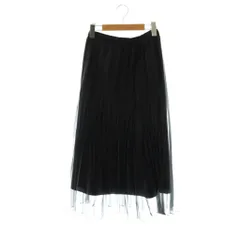 ステラシフォン STELLA CIFFON チュールプリーツフレアスカート ロング 36 黒 /NR ■OSのサムネイル