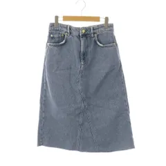 ガニー GANNI 23AW Heavy Denim Midi Skirt デニムスカート フレア 36 ライトブルー J1289 /CX ■OSのサムネイル