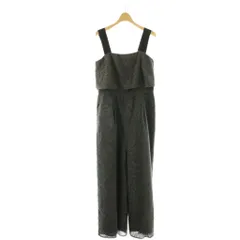 グレースコンチネンタル GRACE CONTINENTAL 25SS カットジャガードサロペット パンツ 38 グレー /HK ■OSのサムネイル