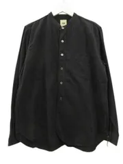 エフオービーファクトリー FOB FACTORY デニムバンドカラーシャツ 長袖 ブラック 黒 コットン 綿 2 M 日本製 トップスのサムネイル