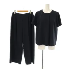 トランスワーク TRANS WORK ドライ2WAYストレッチツイルブラウス×パンツ セットアップ 40 ダークネイビー /DF ■OSのサムネイル