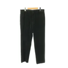 ジルサンダー JIL SANDER ベロア テーパード パンツ ボタンフライ 46 チャコール /CX ■OS ■ADのサムネイル