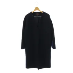 トッカ TOCCA ノーカラーコート ロング 2 ネイビー /HK ■OSのサムネイル