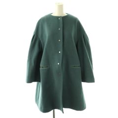 ツモリチサト リバーシブル ウールカシミヤ ノーカラーロングコート M