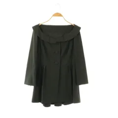フォクシーニューヨーク FOXEY NEW YORK 28652 フレア ジャケット 七分袖 42 ブラック /HK ■OSのサムネイル