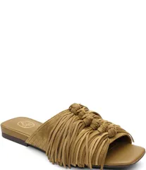 アッシュ レディース シューズ パンプス サンダル スエード ASH Brigitte Suede Tassel Slide Sandals Fir Green グリーンのサムネイル